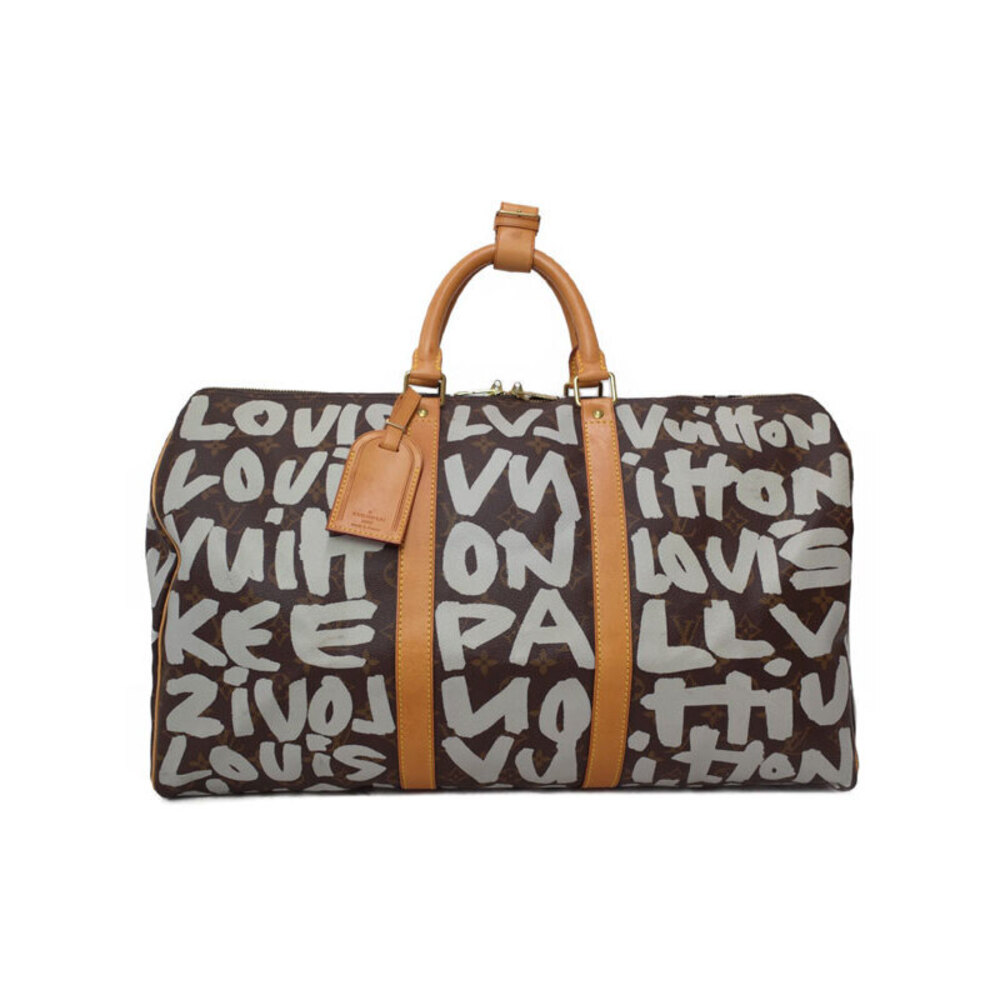 Louis Vuitton Monogram Graffiti Keepall Boston Bag